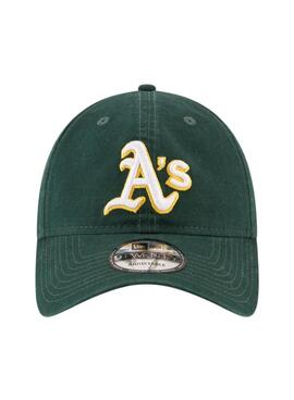 Boné New Era Oakland Athletics Core Classic verde para homem e mulher