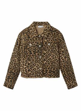 Jaqueta Name It Olivia Leopardo para menina