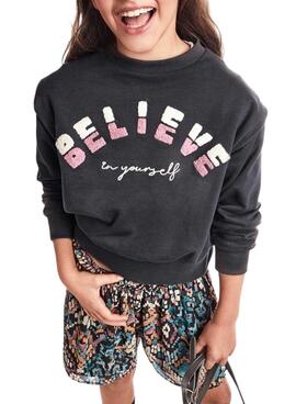 Sweatshirt Mayoral Ombros Cinza para menina