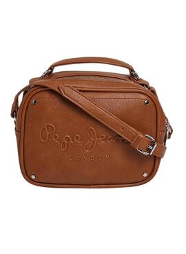 Bolsa Pepe Jeans Basy Icon Castanho para mulher