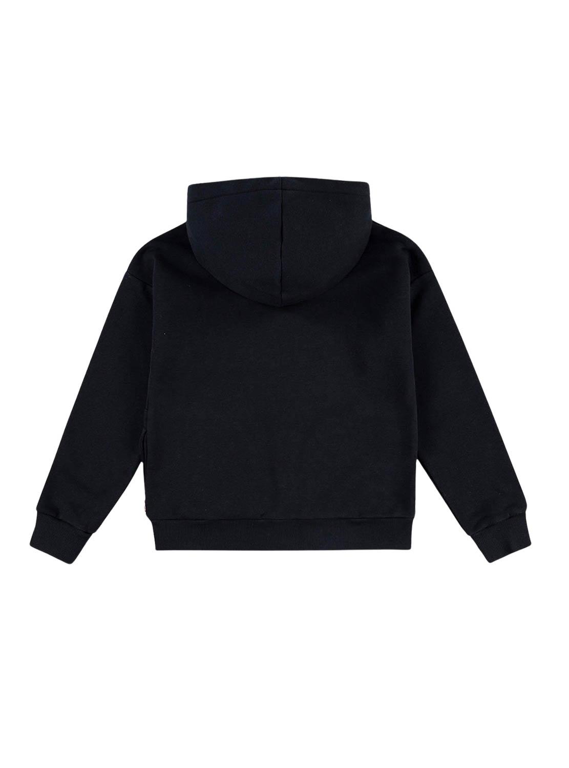 Moletom Levis Batwing com capuz preto para menina