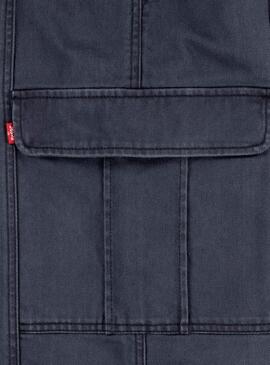 Jeans Levis 94 Baggy Cargo Preto para menina