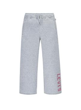 Calça Levis Cinza Wide Leg para menina