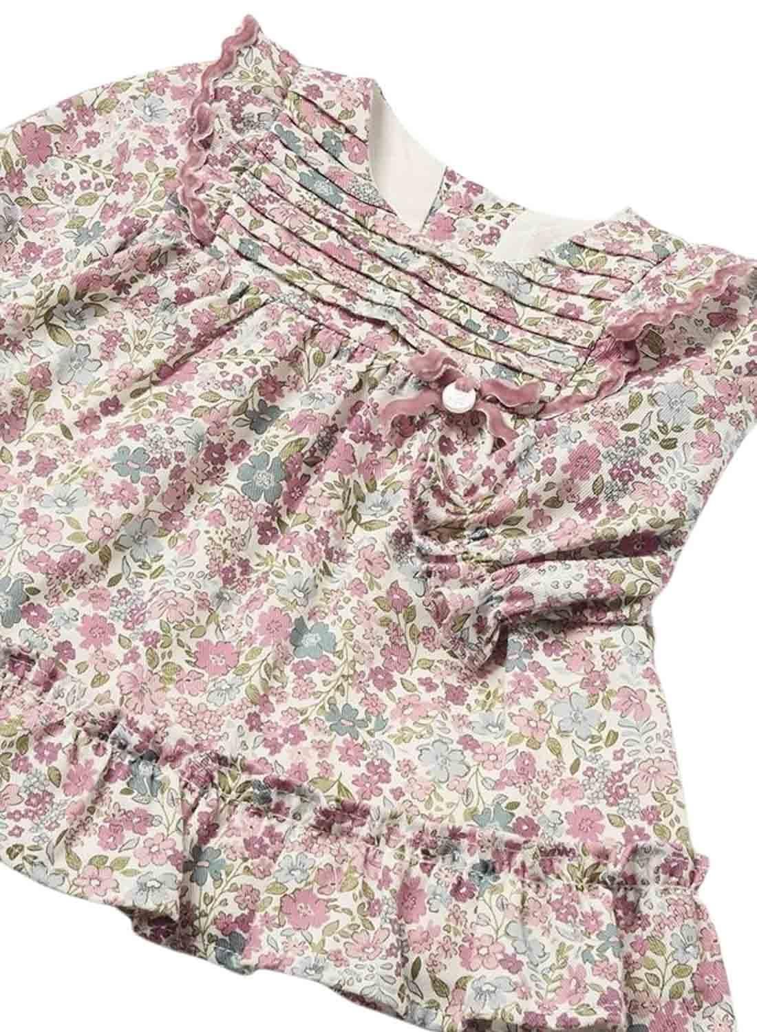 Vestido Mayoral Estampado Floral Rosa para bebê