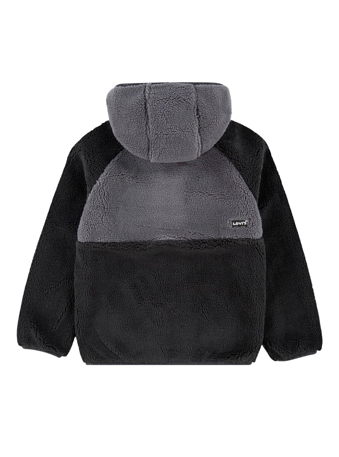 Jaqueta Levis Sherpa Bicolor Preto para Menino