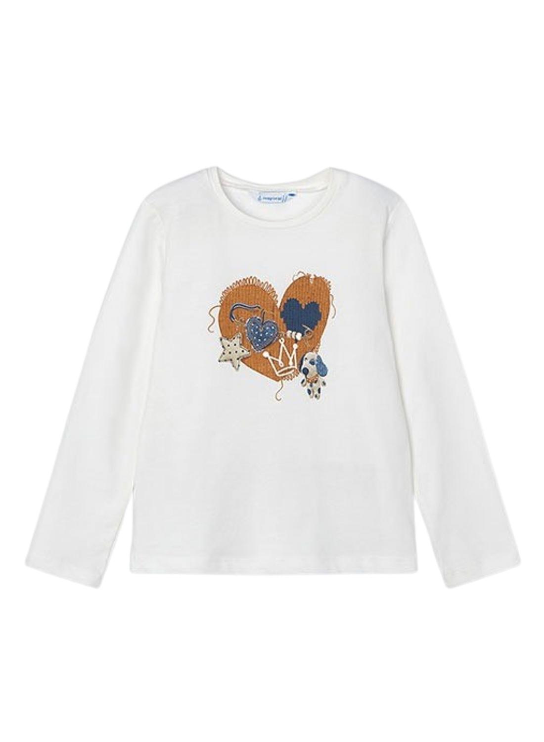 Camiseta Mayoral Chic Blossom Duo para menina