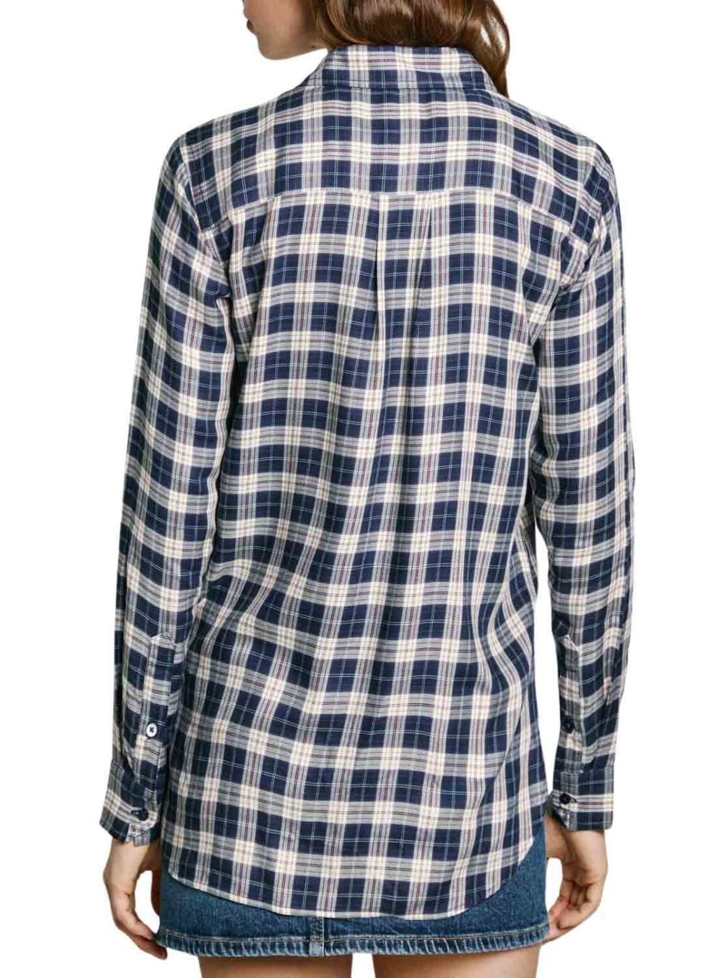 Camisa Pepe Jeans Polivia Xadrez para mulher