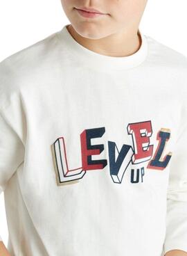 Camiseta Mayoral Level Up Branca para menino