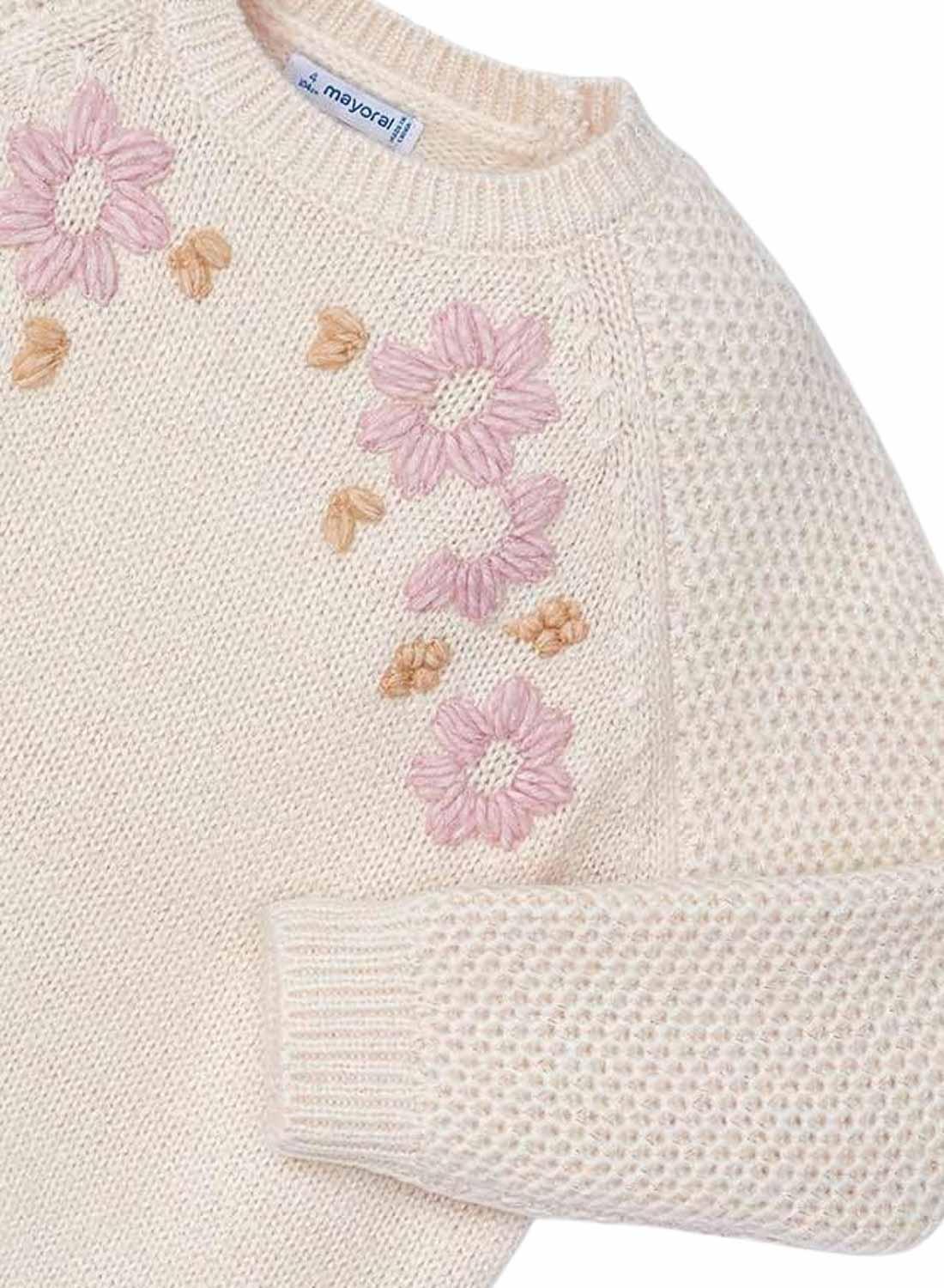 Camisola Mayoral Flores Gengibre para menina