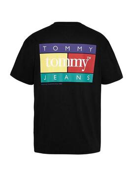 Camiseta Tommy Jeans Pop cor preta para homem