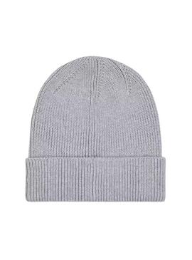 Gorro Tommy Jeans Elongated cinza