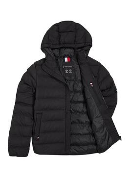 Jaqueta Tommy Hilfiger Mid Weight Preto para homem