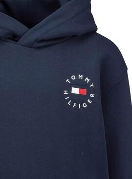 Moletom Tommy Hilfiger Roundall azul marinho para homem