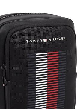 Bolsa Tommy Hilfiger Foundation Reporter preta para homem