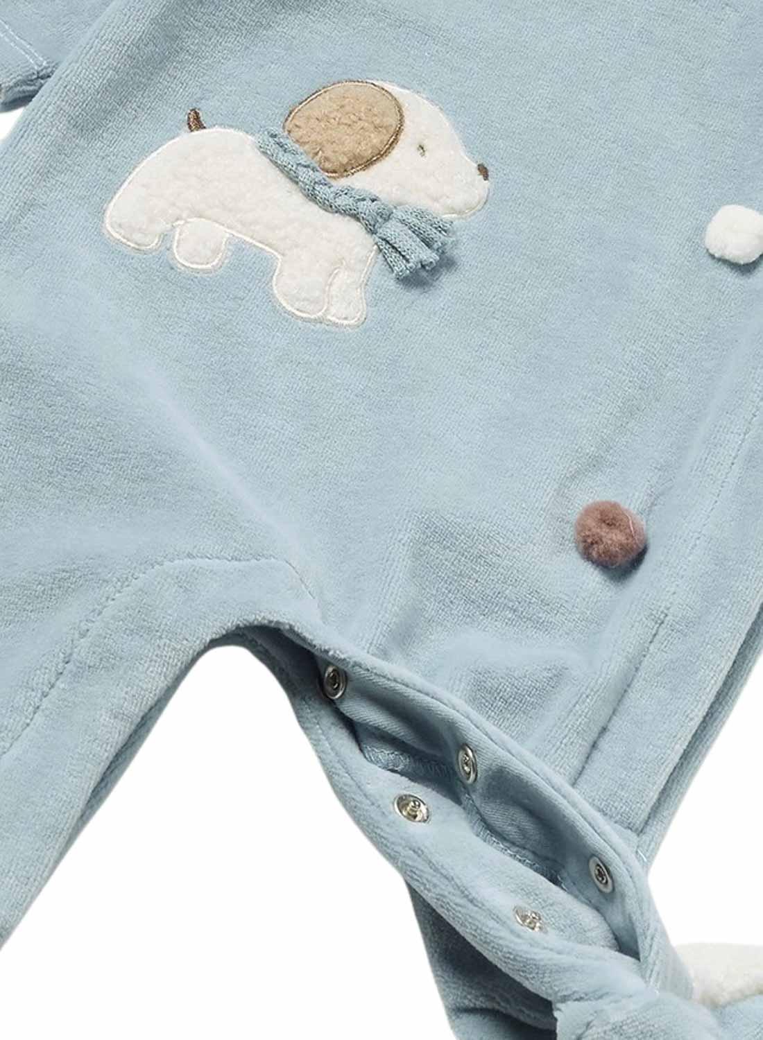 Pijama Tundosado Mayoral Azul Céu para bebê