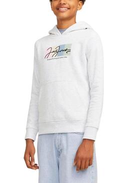 Sweatshirt Colorblock Jack and Jones Branco para menino