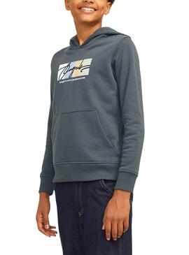 Moletom Jack and Jones Colorblock Cinza para menino