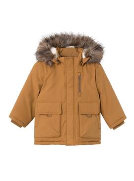 Parka Name It Master Camelo para Crianças