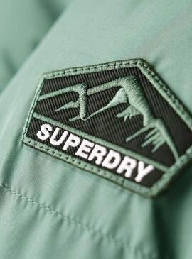 Casaco Acolchoado Superdry Verde para mulher