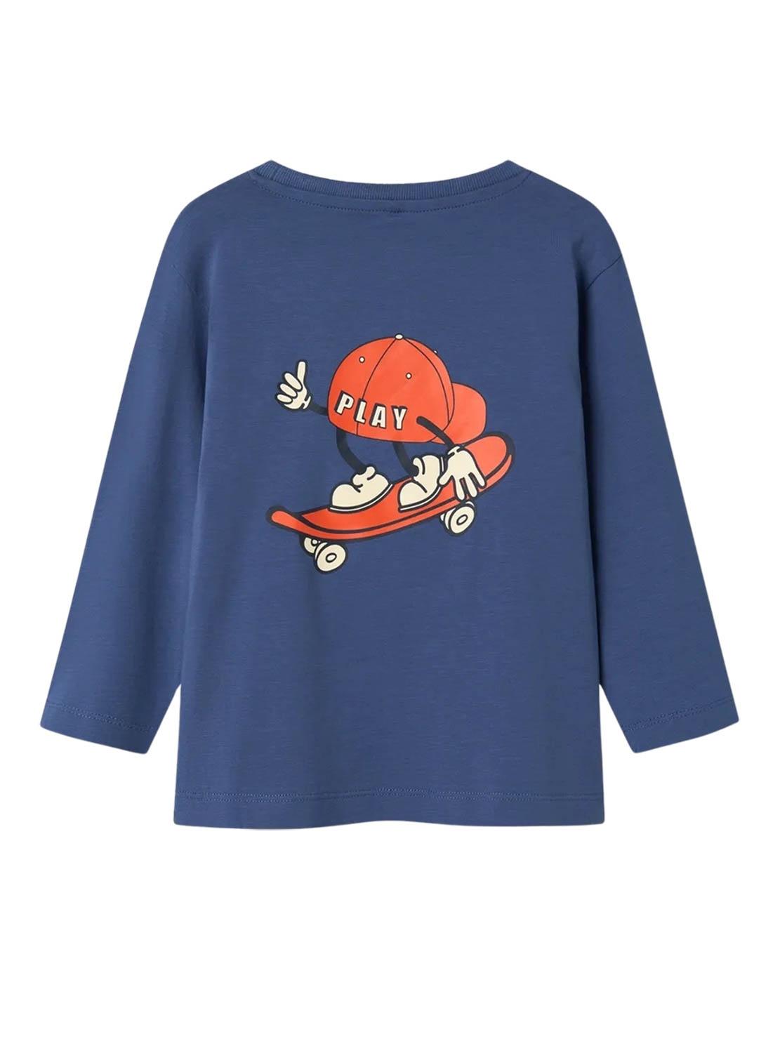 Camisola Name It Otis Azul Suave para kids