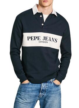 Polo Pepe Jeans Joey Azul Marinho para homens