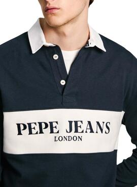 Polo Pepe Jeans Joey Azul Marinho para homens