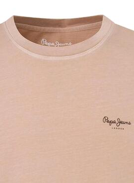 Camiseta Pepe Jeans Jacko Rosa para homens