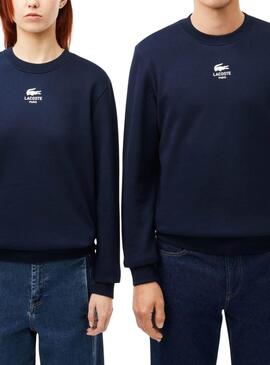 Moletom Lacoste Paris Azul Marinho para mulheres e homens