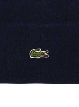 Gorro Lacoste Bonnet azul marinho para homem