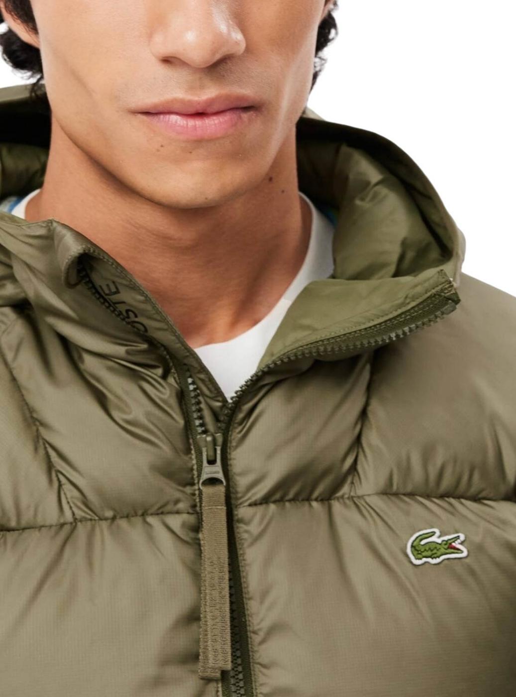 Jaqueta Lacoste Acolchoada Verde para homens