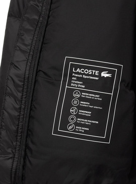 Jaqueta Lacoste Acolchoada Preta para homens