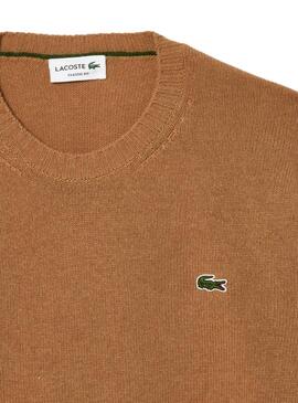 Camisola Lacoste Tricot camelo para homem