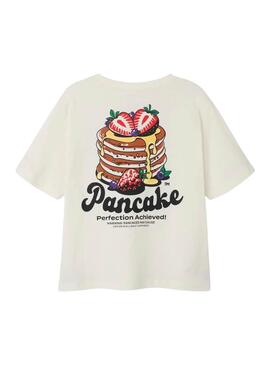 Camiseta Name It Folene branca para menina