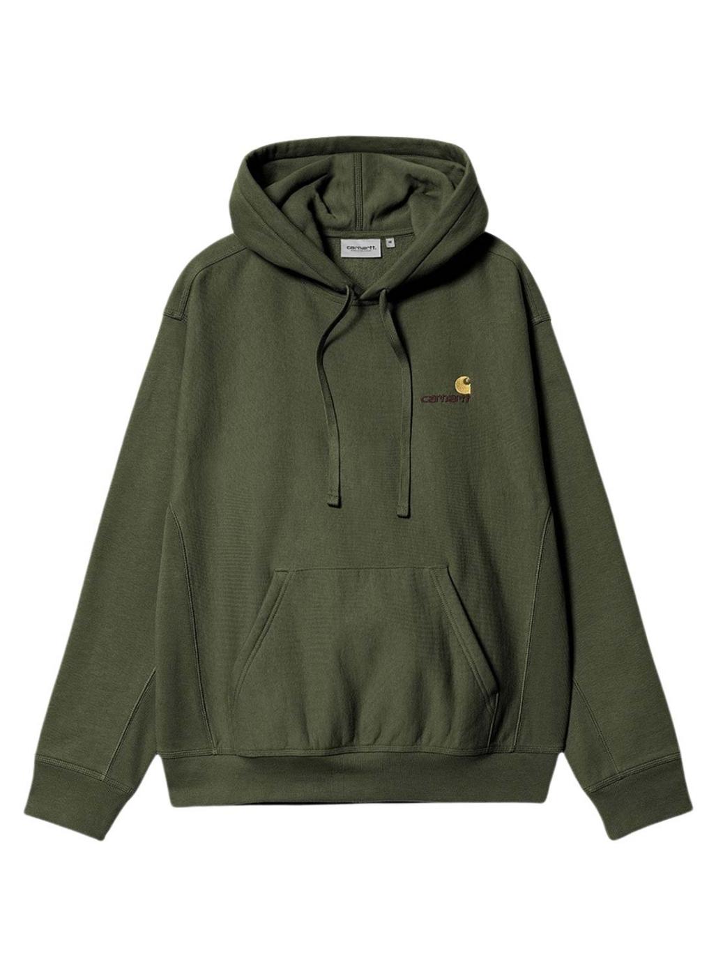 Moletom Carhartt Hooded American Script Verde para homem