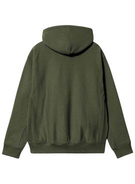 Moletom Carhartt Hooded American Script Verde para homem