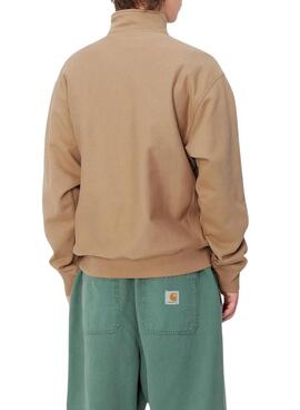 Moletom Carhartt Half Zip Camelo para homem