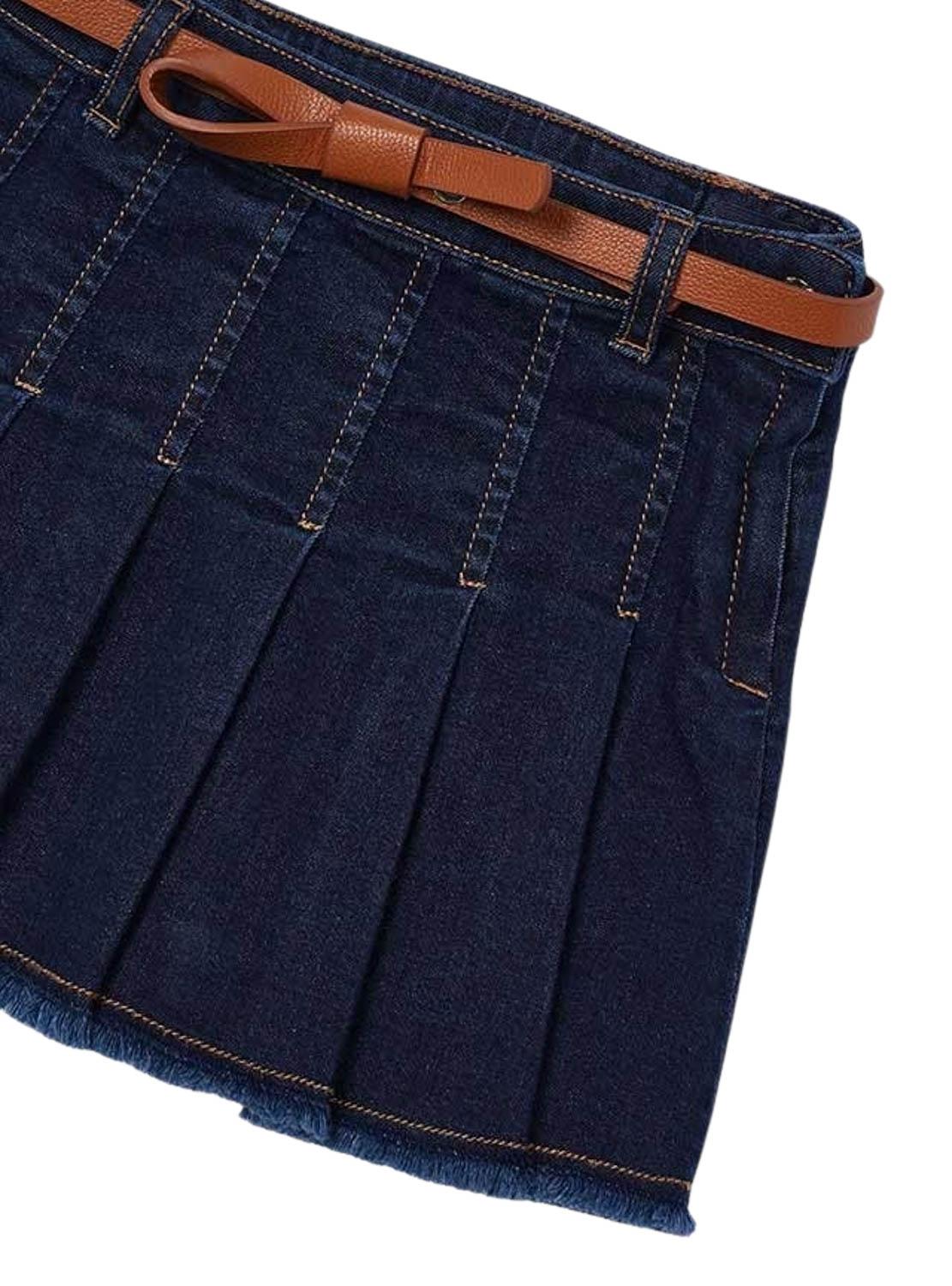 Saia Jeans com Cinturão para Menina Mayoral