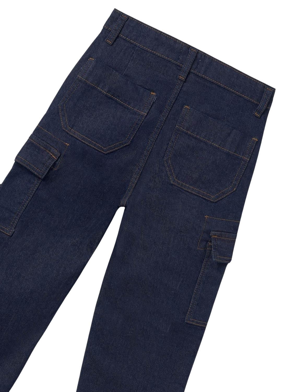 Jeans Mayoral Cargo Denim Escuro para menina