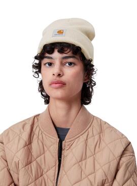 Gorro Carhartt Watch Short bege para mulheres e homens.