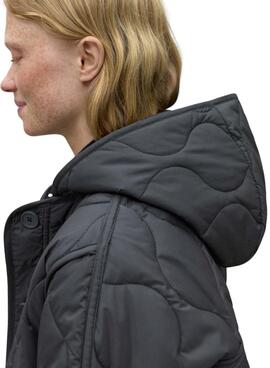 Parka Ecoalf Lezna Preto para mulher