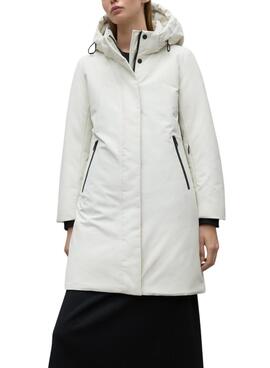 Parka Ecoalf Glamour Branca para mulher