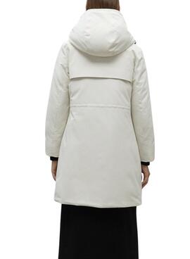 Parka Ecoalf Glamour Branca para mulher