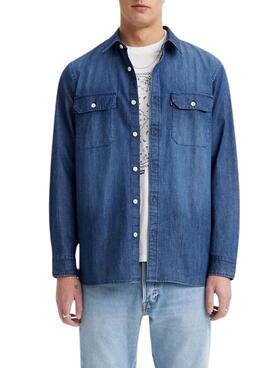 Camisa Levis Jackson Worker Denim para homem