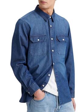 Camisa Levis Jackson Worker Denim para homem