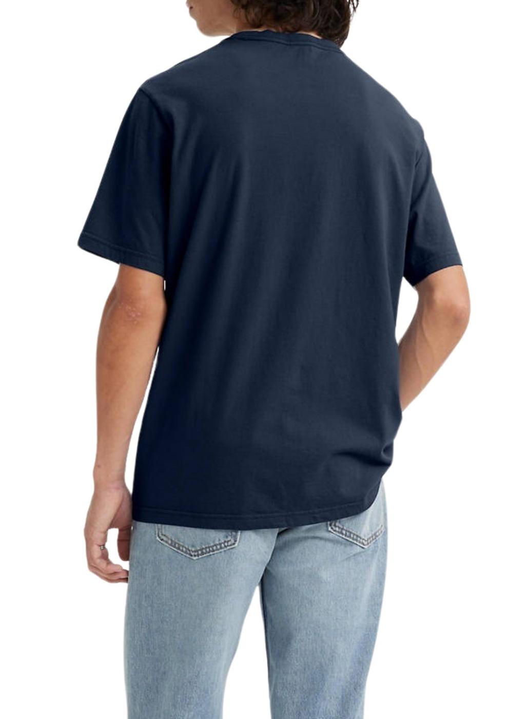 Camiseta Levis Graphic Mini Azul Marinho para homem