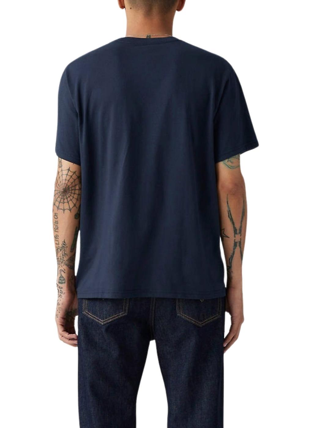 Camiseta Levis Housemark Azul Marinho para homem