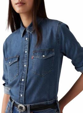 Camisa Levis Iconic Western Denim para mulher