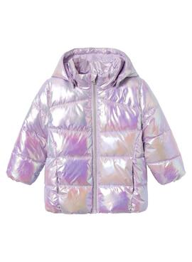 Puffer Name It Molina  Brilhante Roxo para menina