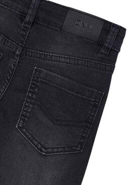 Jeans Mayoral Slim Fit Básico Preto para menino