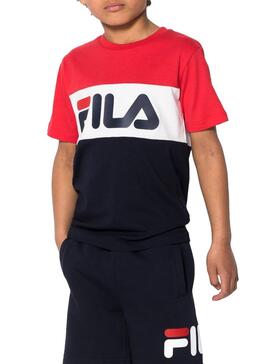 T-Shirt Fila Classic Blocked Menino multicolor